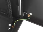 SZAFA INSTALACYJNA RACK WISZĄCA 19" 6U 600X600 CZARNA DRZWI METALOWE LANBERG (FLAT PACK)