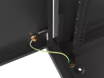 SZAFA INSTALACYJNA RACK WISZĄCA 19" 6U 600X600 CZARNA DRZWI METALOWE LANBERG (FLAT PACK)