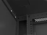 SZAFA INSTALACYJNA RACK WISZĄCA 19" 9U 600X450 CZARNA DRZWI METALOWE LANBERG (FLAT PACK)