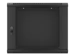 SZAFA INSTALACYJNA RACK WISZĄCA 19" 9U 600X450 CZARNA LANBERG (FLAT PACK) V2