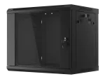 SZAFA INSTALACYJNA RACK WISZĄCA 19" 9U 600X450 CZARNA LANBERG (FLAT PACK) V2