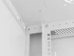 SZAFA INSTALACYJNA RACK WISZĄCA 19" 9U 600X450 SZARA DRZWI METALOWE LANBERG (FLAT PACK)