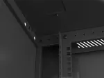SZAFA INSTALACYJNA RACK WISZĄCA 19" 9U 600X600 CZARNA DRZWI METALOWE LANBERG (FLAT PACK)