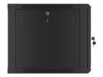 SZAFA INSTALACYJNA RACK WISZĄCA 19" 9U 600X600 CZARNA DRZWI METALOWE LANBERG (FLAT PACK)
