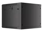 SZAFA INSTALACYJNA RACK WISZĄCA 19" 9U 600X600 CZARNA DRZWI METALOWE LANBERG (FLAT PACK)