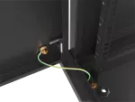 SZAFA INSTALACYJNA RACK WISZĄCA 19" 9U 600X600 CZARNA DRZWI METALOWE LANBERG (FLAT PACK)