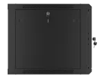 SZAFA INSTALACYJNA RACK WISZĄCA 19" 9U 600X600 CZARNA LANBERG (FLAT PACK) V2