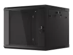 SZAFA INSTALACYJNA RACK WISZĄCA 19" 9U 600X600 CZARNA LANBERG (FLAT PACK) V2