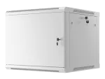 SZAFA INSTALACYJNA RACK WISZĄCA 19" 9U 600X600 SZARA DRZWI METALOWE LANBERG (FLAT PACK)