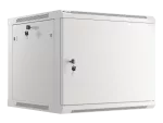 SZAFA INSTALACYJNA RACK WISZĄCA 19" 9U 600X600 SZARA DRZWI METALOWE LANBERG (FLAT PACK)