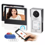 AVONI MULTI, zestaw wideodomofonowy, bezsłuchawkowy, monitor dotykowy 7" LCD, Wi-Fi dual band + APP na telefon, z gniazdem na kartę pamięci, z kamerą 2K, czytnikiem kart i breloków zbliżeniowych 125 kHz