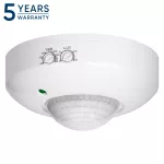 Czujnik ruchu PIR 360°, 1200 W, biały
