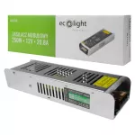 Zasilacz LED 250W 12V 20A IP20 SLIM 224x69x40