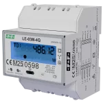 Trójfazowy licznik, czterokwadrantowy pomiar energii, pomiar bezpośredni do 100A, RS485 + Modbus RTU + DLT645-2007