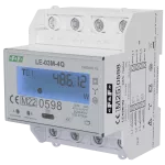 Trójfazowy licznik, czterokwadrantowy pomiar energii, pomiar bezpośredni do 100A, RS485 + Modbus RTU + DLT645-2007