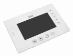 Wideodomofon: monitor 7" kolorowy z pamięcią, port karty SD, plastik/aluminium, czarny + zasilacz