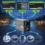 Qoltec Przetwornica napięcia MS Wave | 12V na 230V | 300/600W | USB | Kompatybilna z LiFePO4 GEL AGM 