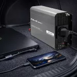 Qoltec Przetwornica napięcia MS Wave | 12V na 230V | 1000/2000W | USB | Kompatybilna z LiFePO4 GEL AGM