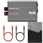 Qoltec Przetwornica napięcia MS Wave | 12V na 230V | 2000/4000W | USB | Kompatybilna z LiFePO4 GEL AGM