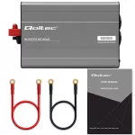 Qoltec Przetwornica napięcia MS Wave | 12V na 230V | 3000/6000W | USB | Kompatybilna z LiFePO4 GEL AGM