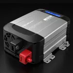 Qoltec Przetwornica napięcia Pure Sine Wave | 12V na 230V | 300/600W | LCD | USB | USB-C | Kompatybilna z LiFePO4 GEL AGM