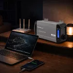 Qoltec Przetwornica napięcia Pure Sine Wave | 12V na 230V | 1000/2000W | LCD | USB | USB-C | Kompatybilna z LiFePO4 GEL AGM