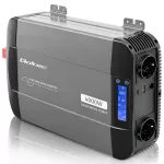 Qoltec Przetwornica napięcia Pure Sine Wave | 12V na 230V | 2000/4000W | LCD | USB | USB-C | Kompatybilna z LiFePO4 GEL AGM