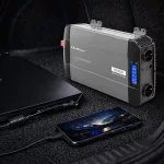 Qoltec Przetwornica napięcia Pure Sine Wave | 12V na 230V | 2500/5000W | LCD | USB | USB-C | Kompatybilna z LiFePO4 GEL AGM