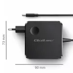 Qoltec Ładowarka sieciowa GaN Super Fast 100W | USB-C PD | 5-20V | 3-5A | Laptop | MacBook | Smartfon | kabel 1.8m