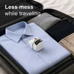 Qoltec Ładowarka sieciowa GaN Super Fast 65W | USB-C PD PPS | 5-20V | 3-3.25A | Laptop | MacBook | Smartfon | wysuwany kabel