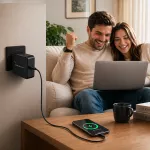 Qoltec Ładowarka sieciowa GaN Super Fast 65W | USB-C PD PPS | 5-21V | 3-3.25A | Laptop | MacBook | Smartfon | kabel 1.8m