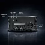 Qoltec Przetwornica napięcia Pure Sine Wave | 12V na 230V | 3000/6000W | LCD | USB | USB-C | Kompatybilna z LiFePO4 GEL AGM
