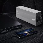 Qoltec Przetwornica napięcia Pure Sine Wave | 24V na 230V | 5000/10000W | LCD | USB | Kompatybilna z LiFePO4 GEL AGM