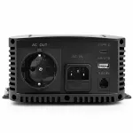 Qoltec Przetwornica napięcia Pure Sine Wave | 12V na 230V | 1000/2000W | UPS BYPASS | LCD | USB | USB-C | Kompatybilna z LiFePO4 GEL AGM