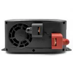 Qoltec Przetwornica napięcia Pure Sine Wave | 12V na 230V | 1000/2000W | UPS BYPASS | LCD | USB | USB-C | Kompatybilna z LiFePO4 GEL AGM