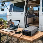 Qoltec Przetwornica napięcia Pure Sine Wave | 12V na 230V | 2000/4000W | UPS BYPASS | LCD | USB | USB-C | Kompatybilna z LiFePO4 GEL AGM