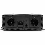 Qoltec Przetwornica napięcia Pure Sine Wave | 12V na 230V | 2000/4000W | UPS BYPASS | LCD | USB | USB-C | Kompatybilna z LiFePO4 GEL AGM