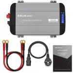 Qoltec Przetwornica napięcia Pure Sine Wave | 12V na 230V | 2000/4000W | UPS BYPASS | LCD | USB | USB-C | Kompatybilna z LiFePO4 GEL AGM