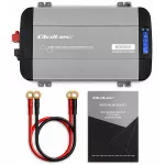 Qoltec Przetwornica napięcia Pure Sine Wave | 12V na 230V | 3000/6000W | UPS BYPASS | LCD | USB | USB-C | Kompatybilna z LiFePO4 GEL AGM