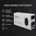 Qoltec Automatyczny Stabilizator napięcia AVR 2000VA | 1200W | Compact | Toroidalny transformator 