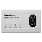 Qoltec Automatyczny Stabilizator napięcia AVR 2000VA | 1200W | Compact | Toroidalny transformator 