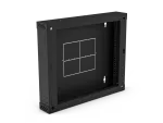 Sekcja tylna (zawiasowa / uchylna) do szafek SW-18U-600-450-01-C , czarna 150mm ALANTEC