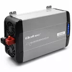 Qoltec Przetwornica napięcia Pure Sine Wave | 12V na 230V | 3000/6000W | UPS BYPASS | LCD | USB | USB-C | Kompatybilna z LiFePO4 GEL AGM
