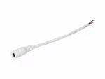 Gniazdo DC 5.5x2.5 przewód biały 15cm 22awg