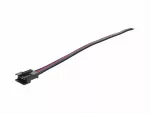 Gniazdo RGB czarne przewód 15cm