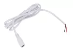 Gniazdo DC 5.5x2.1 3A przewód biały       150cm 22awg