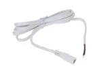 Gniazdo DC 5.5x2.1 5A przewód biały       150cm 18awg