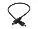 Przedłużka DC 5.5/2.1 1W-1W czarna 30cm 22/20awg