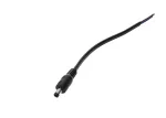 Wtyk DC 5.5x2.1 5A przewód czarny 15cm    18awg