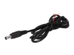 Wtyk DC 5.5x2.1 przewód czarny 150cm      22awg